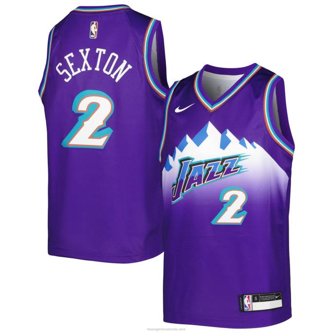 NBA 0F6D17296 camiseta collin sexton utah jazz púrpura swingman nike