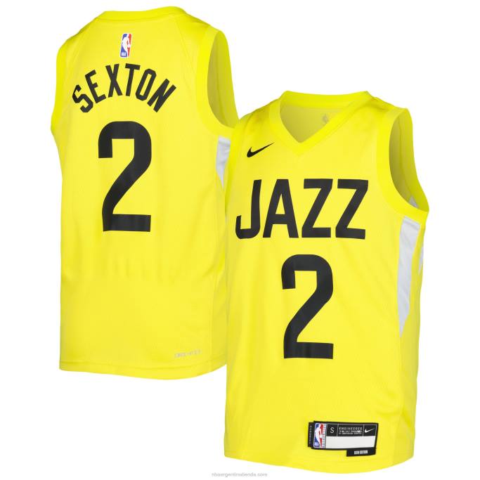 NBA 0F6D18110 camiseta collin sexton utah jazz amarillo swingman nike