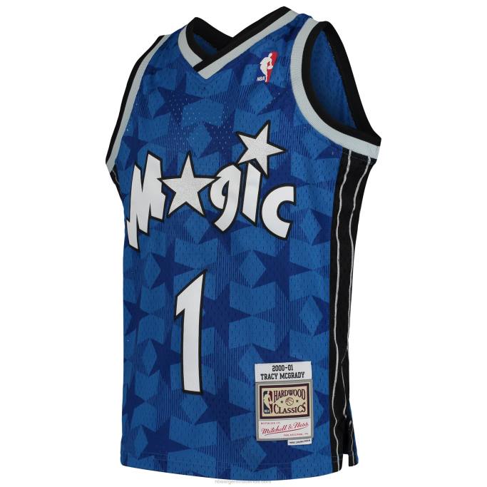 NBA 0F6D16750 orlando magic tracy mcgrady mitchell & ness camiseta azul swingman retro