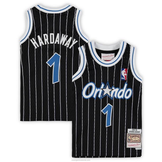 NBA 0F6D16832 orlando magic penny hardaway black hardwood classics playera de jugador retirado