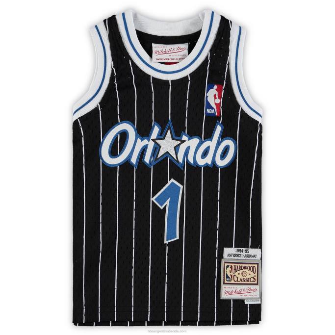 NBA 0F6D16832 orlando magic penny hardaway black hardwood classics playera de jugador retirado