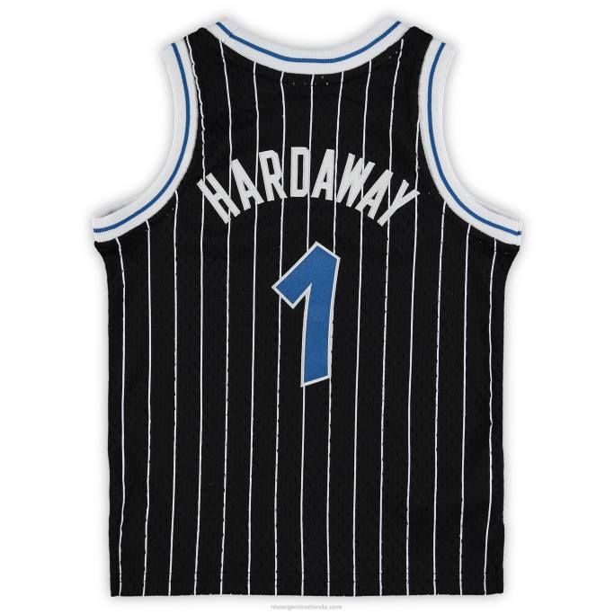 NBA 0F6D16837 preescolar orlando magic penny hardaway negro 1994-1995 hardwood classics camiseta del equipo de retroceso