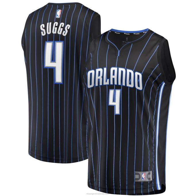 NBA 0F6D16985 orlando magic jalen suggs negro 2021 draft primera ronda pick fast break replica jersey