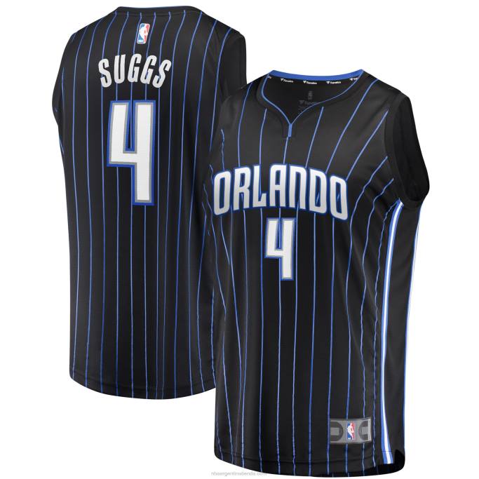 NBA 0F6D16985 orlando magic jalen suggs negro 2021 draft primera ronda pick fast break replica jersey