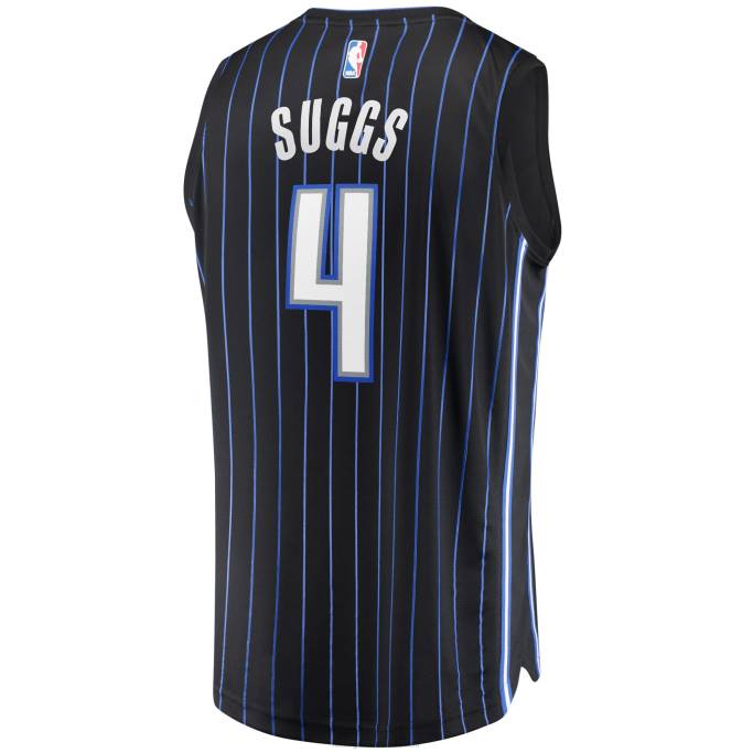 NBA 0F6D16985 orlando magic jalen suggs negro 2021 draft primera ronda pick fast break replica jersey