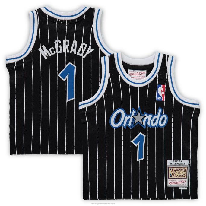 NBA 0F6D17104 orlando magic tracy mcgrady black hardwood classics jugador retirado jersey