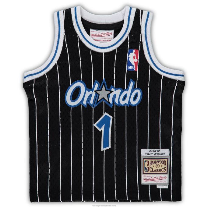 NBA 0F6D17104 orlando magic tracy mcgrady black hardwood classics jugador retirado jersey
