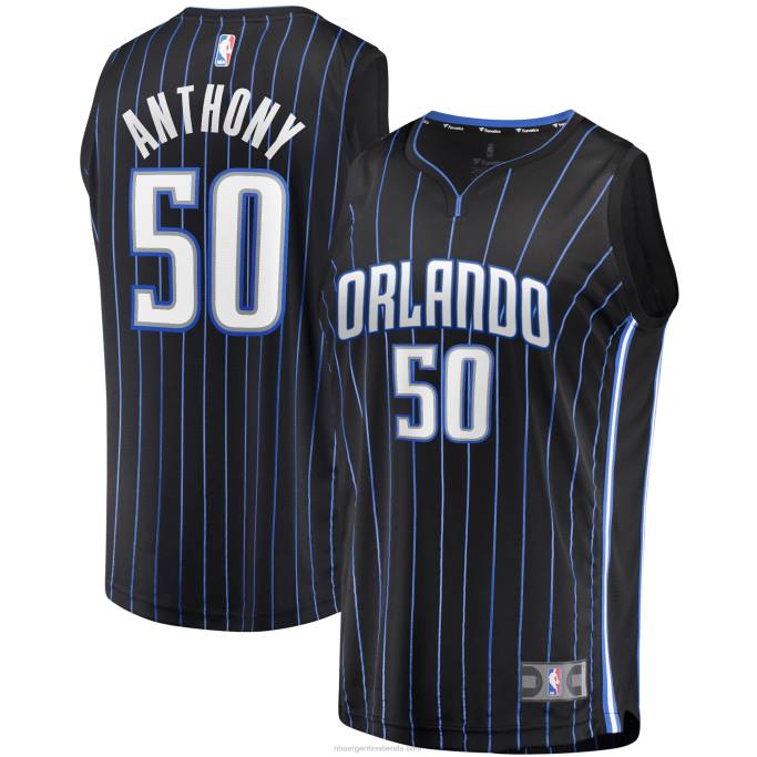 NBA 0F6D17397 orlando magic cole anthony black 2020 draft primera ronda pick fast break replica jersey