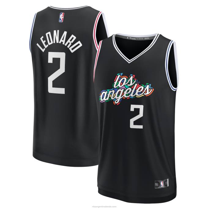 NBA 0F6D16881 la clippers kawhi leonard negro fastbreak jersey