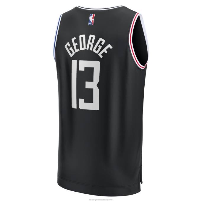 NBA 0F6D16979 la clippers paul george negro fastbreak camiseta