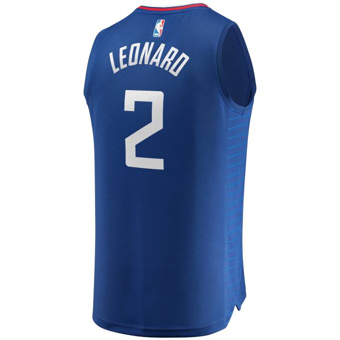 NBA 0F6D17022 la clippers kawhi leonard royal fast break réplica jersey