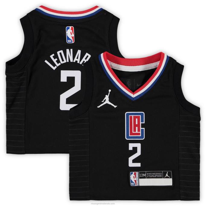 NBA 0F6D17152 la clippers kawhi leonard jordan marca jersey negro