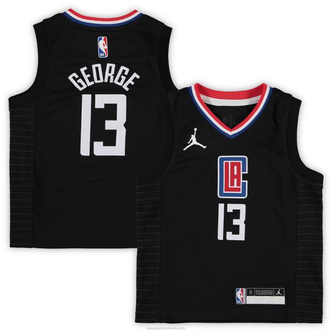 NBA 0F6D17399 preescolar la clippers paul george jordan brand negro fast break replica jersey