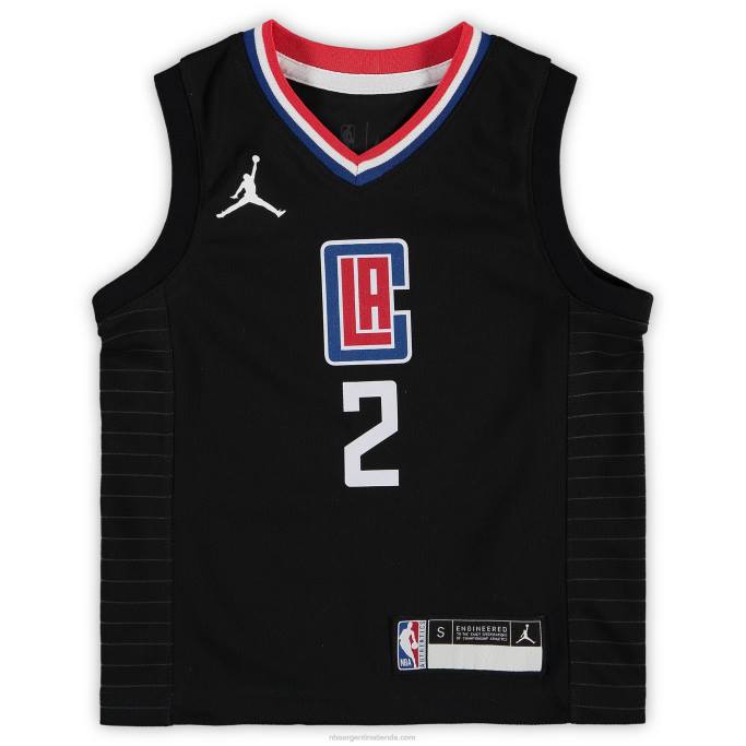 NBA 0F6D17417 preescolar la clippers kawhi leonard jordan brand negro fast break replica jersey