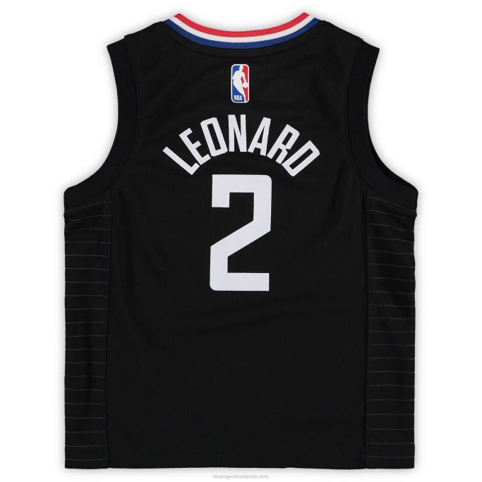 NBA 0F6D17417 preescolar la clippers kawhi leonard jordan brand negro fast break replica jersey
