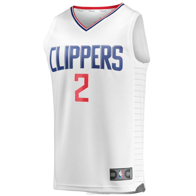NBA 0F6D17540 la clippers kawhi leonard camiseta blanca de jugador de quiebre rápido