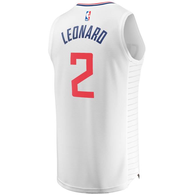 NBA 0F6D17540 la clippers kawhi leonard camiseta blanca de jugador de quiebre rápido