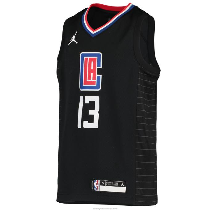NBA 0F6D17714 la clippers paul george jordan brand negro swingman jugador jersey