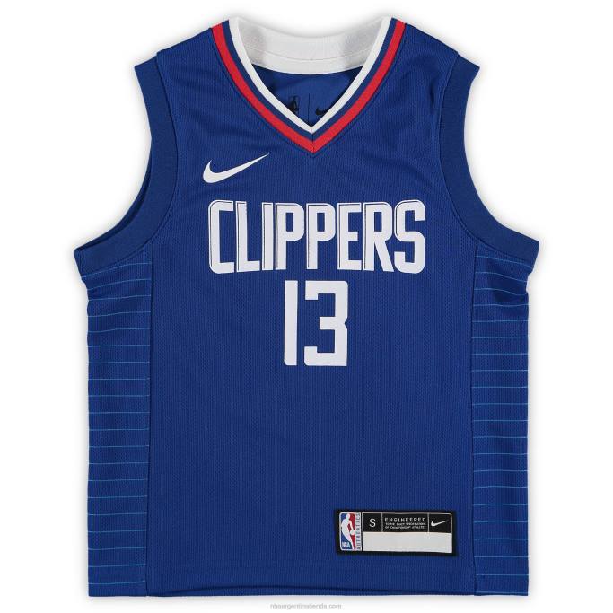 NBA 0F6D17753 Preescolar la clippers paul george nike royal fast break replica jersey