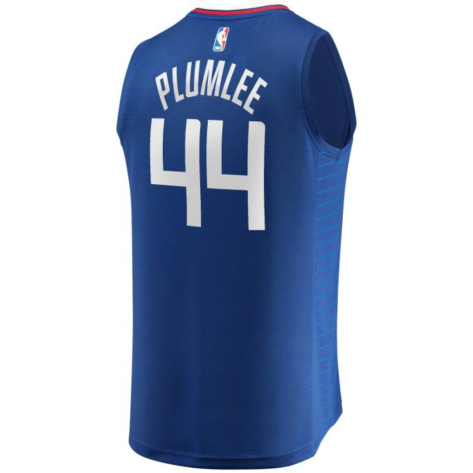 NBA 0F6D18036 la clippers mason plumlee royal fast break player jersey
