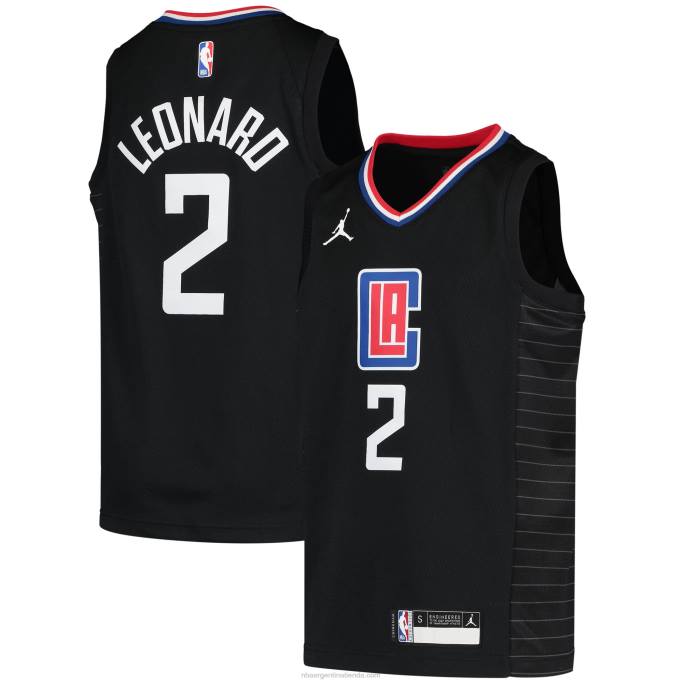 NBA 0F6D18143 la clippers kawhi leonard jordan marca negro swingman jugador jersey