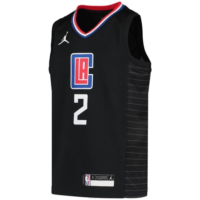NBA 0F6D18143 la clippers kawhi leonard jordan marca negro swingman jugador jersey