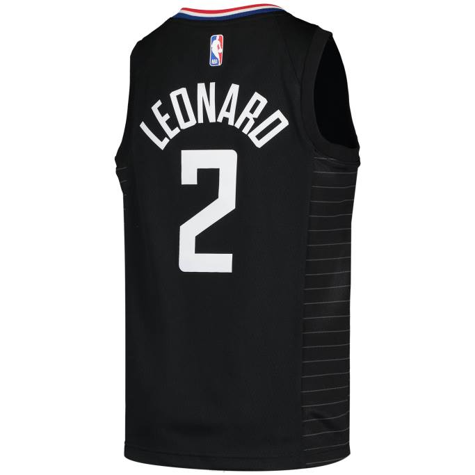 NBA 0F6D18143 la clippers kawhi leonard jordan marca negro swingman jugador jersey