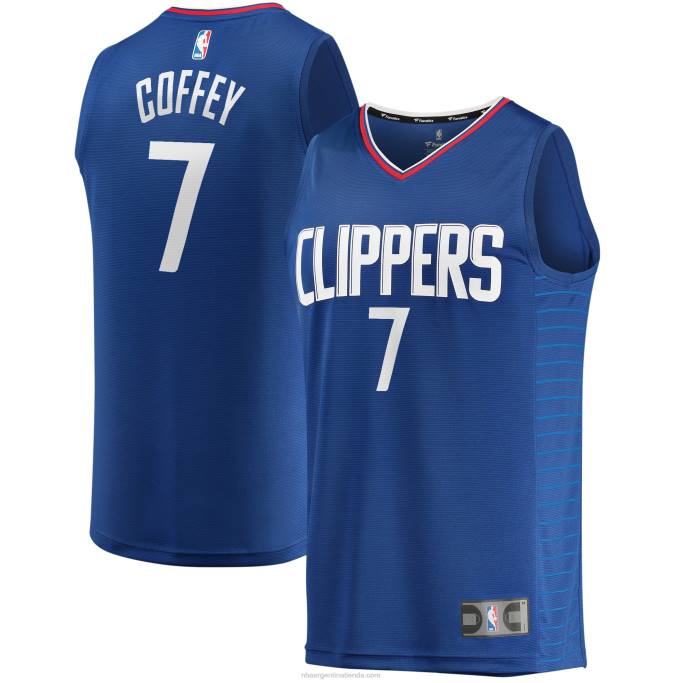 NBA 0F6D18470 la clippers amir coffey royal fast break camiseta de jugador