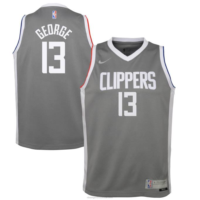 NBA 0F6D18550 la clippers paul george nike gris swingman jugador jersey - edición ganada