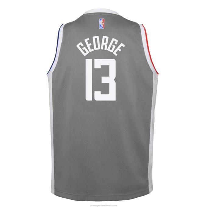 NBA 0F6D18550 la clippers paul george nike gris swingman jugador jersey - edición ganada