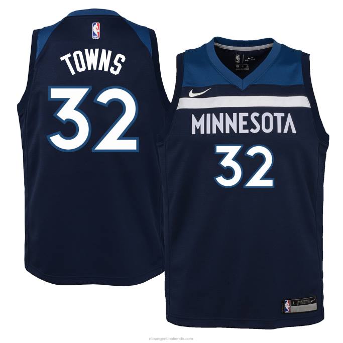 NBA 0F6D17316 minnesota timberwolves karl-anthony towns nike azul marino swingman jersey