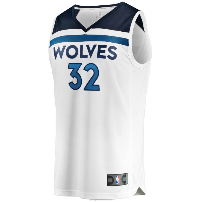 NBA 0F6D17332 minnesota timberwolves karl-anthony towns blanco fast break replica jugador jersey