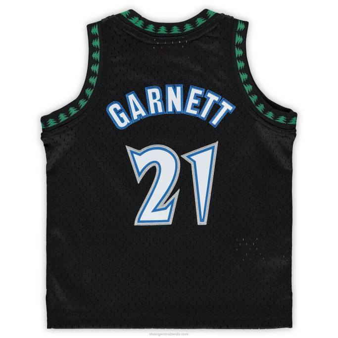 NBA 0F6D18014 minnesota timberwolves kevin garnett black hardwood classics playera de jugador retirado