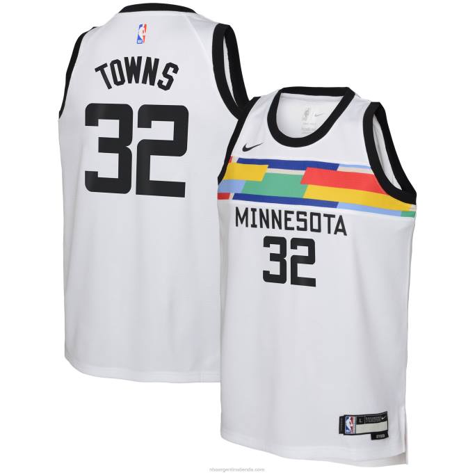 NBA 0F6D18563 camiseta de los minnesota timberwolves karl-anthony towns nike blanca swingman