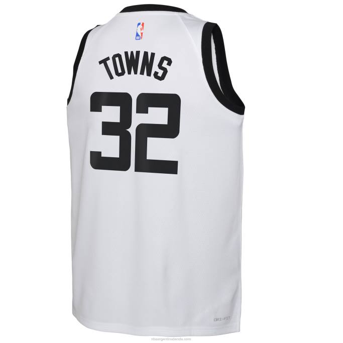 NBA 0F6D18563 camiseta de los minnesota timberwolves karl-anthony towns nike blanca swingman