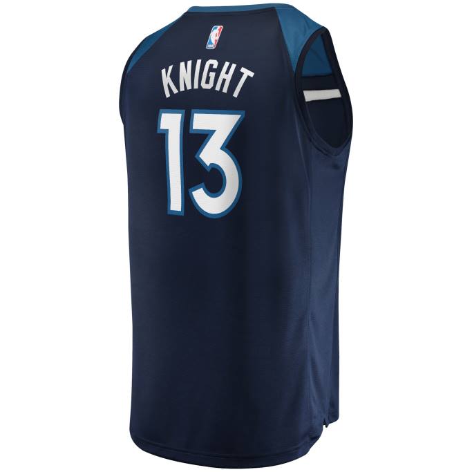NBA 0F6D18820 minnesota timberwolves nathan caballero azul marino réplica de jersey de ruptura rápida