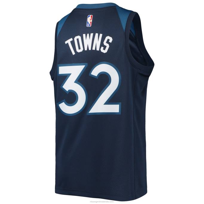 NBA 0F6D18842 minnesota timberwolves karl-anthony towns nike azul marino diamante swingman jersey