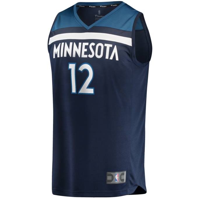 NBA 0F6D19891 minnesota timberwolves taurean prince azul marino fast break replica jersey
