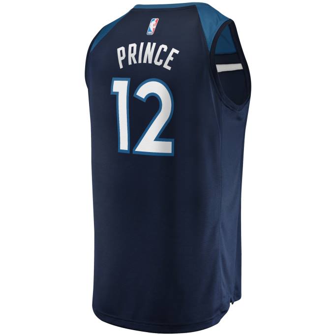 NBA 0F6D19891 minnesota timberwolves taurean prince azul marino fast break replica jersey