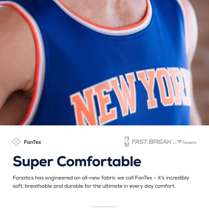 NBA 0F6D16708 camiseta réplica personalizada new york knicks azul fast break
