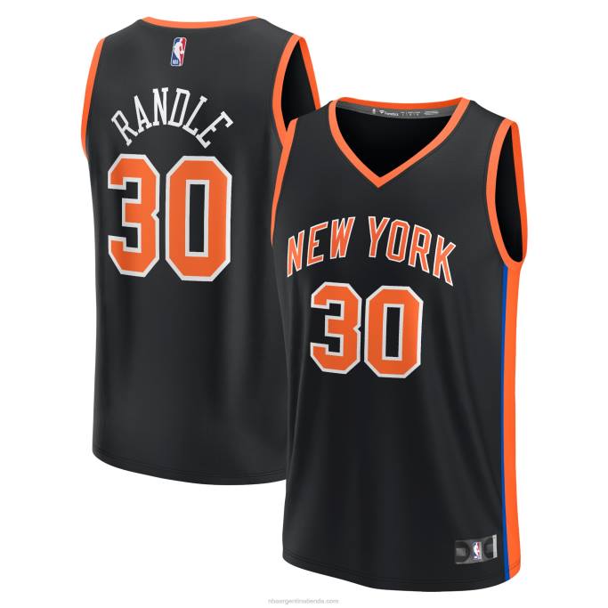 NBA 0F6D16727 camiseta new york knicks julius randle negra fastbreak