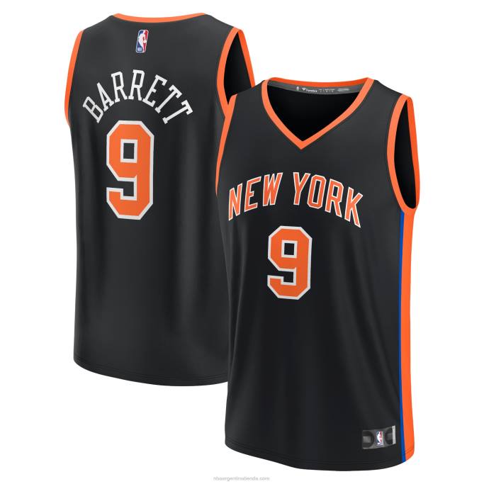 NBA 0F6D16764 camiseta new york knicks rj barrett negro fastbreak