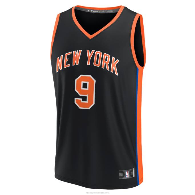 NBA 0F6D16764 camiseta new york knicks rj barrett negro fastbreak