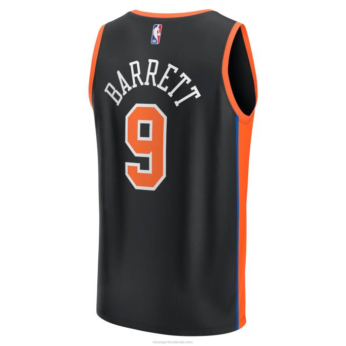 NBA 0F6D16764 camiseta new york knicks rj barrett negro fastbreak