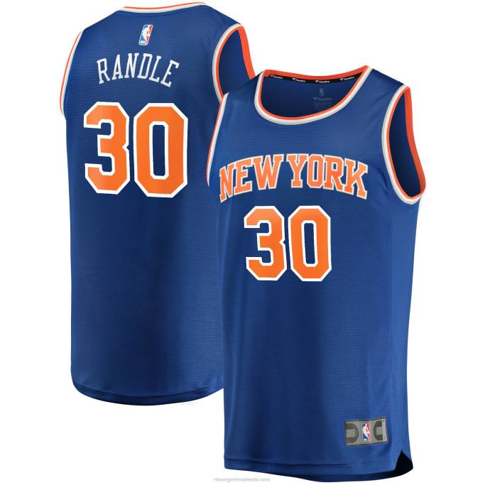 NBA 0F6D16793 camiseta réplica de julius randle azul de los new york knicks fast break