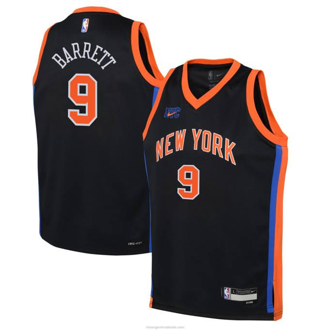 NBA 0F6D17388 camiseta new york knicks rj barrett nike negro swingman