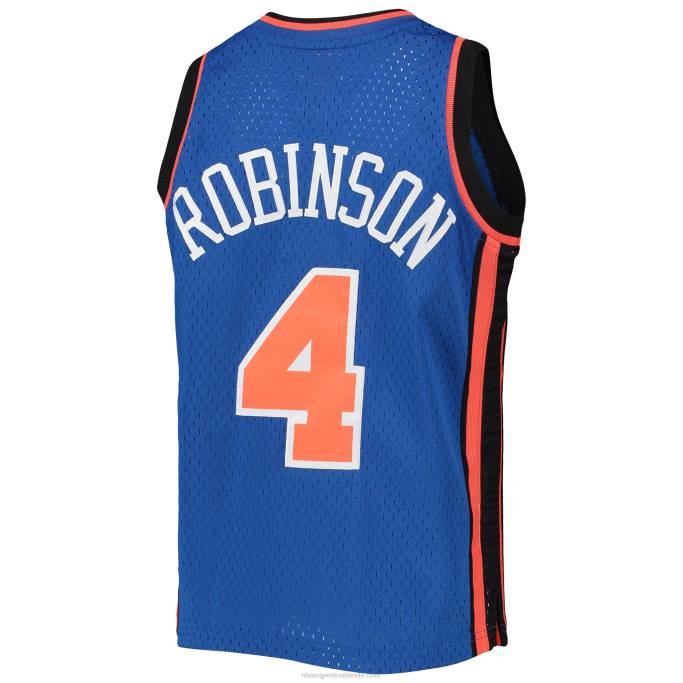 NBA 0F6D17833 new york knicks nate robinson mitchell & ness blue hardwood classics jersey swingman