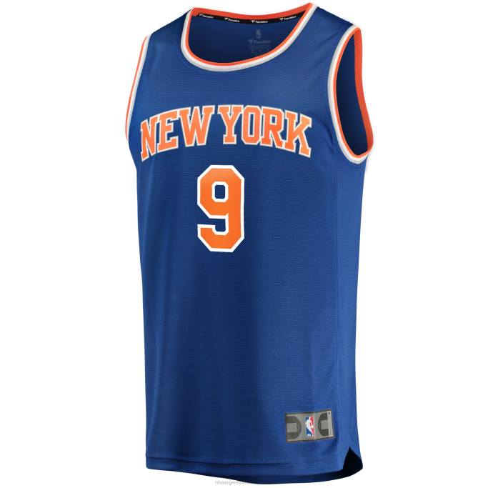NBA 0F6D17897 New York Knicks RJ Barrett Réplica Azul Réplica Fast Break Jersey