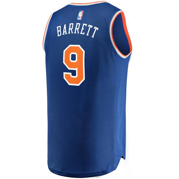 NBA 0F6D17897 New York Knicks RJ Barrett Réplica Azul Réplica Fast Break Jersey