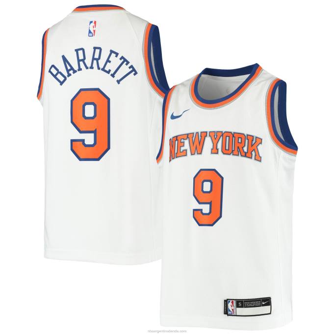 NBA 0F6D17996 camiseta new york knicks rj barrett nike blanca swingman